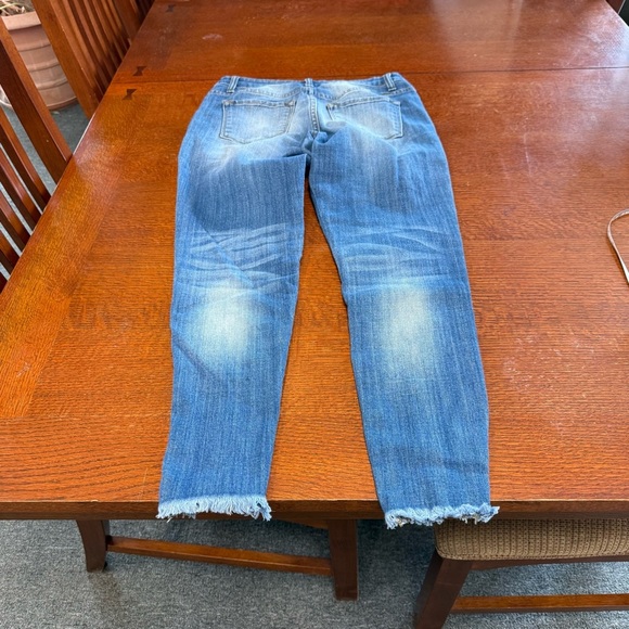 KanCan Blue Skinny Jeans size 9/28 Vintage Distressed - Picture 3 of 9